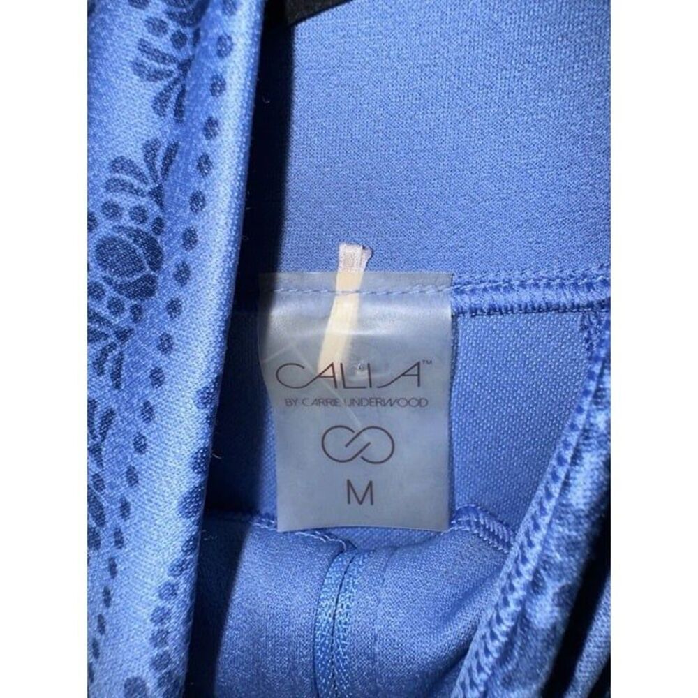 Calia By Carrie Underwood Jacket Blue Stripe Full Zip Pockets Size Medium - Picture 3 of 4